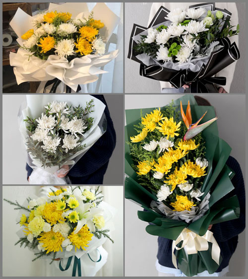 山东聊城临清市八岔路镇白事花束代送